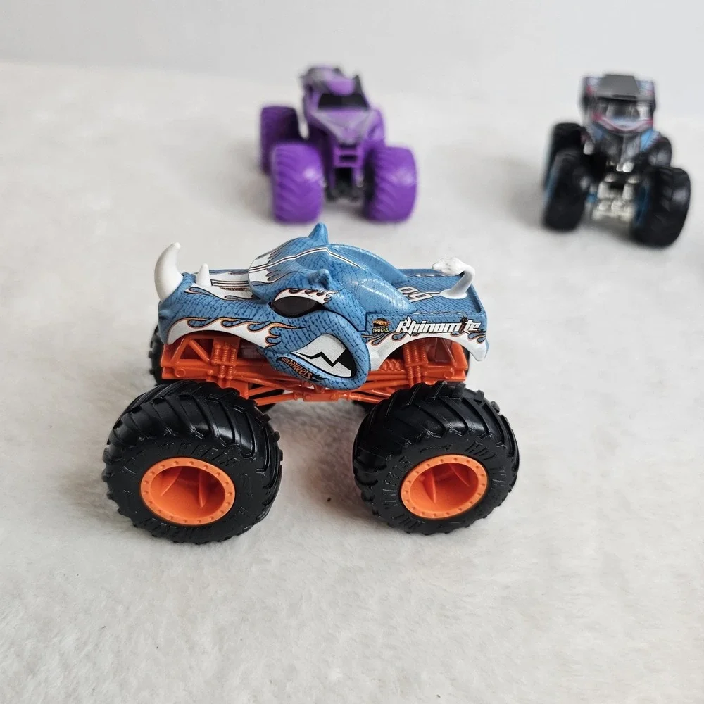 Lot of 4 Monster Jams Truck Toys, 1:64 Scale